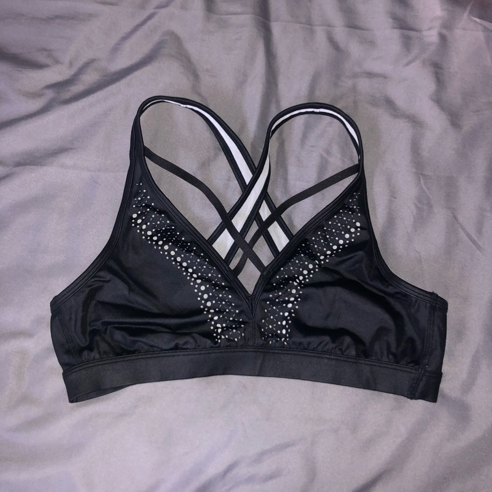 Victoria Secret Pink Black Athletic Sports Bra
